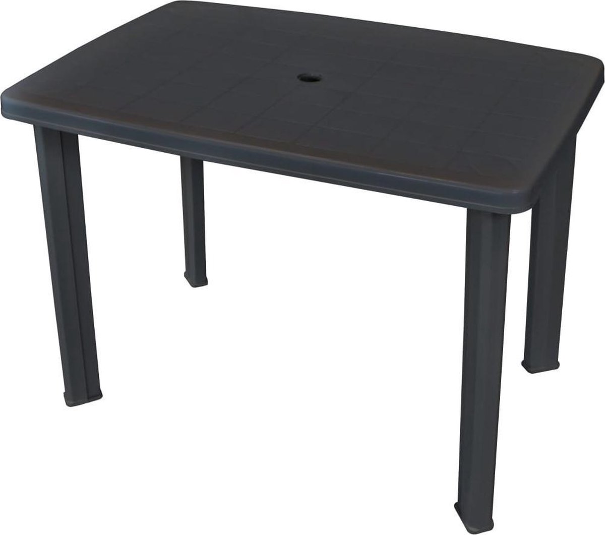 Gartentisch Anthrazitgrau 101 x 68 x 72 cm Kunststoff