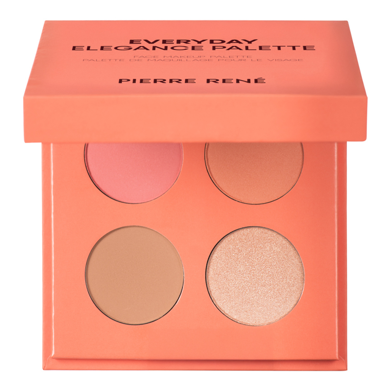 Pierre Rene Everyday Elegance Palette paleta do konturowania twarzy Coral 4 x 2,5 g