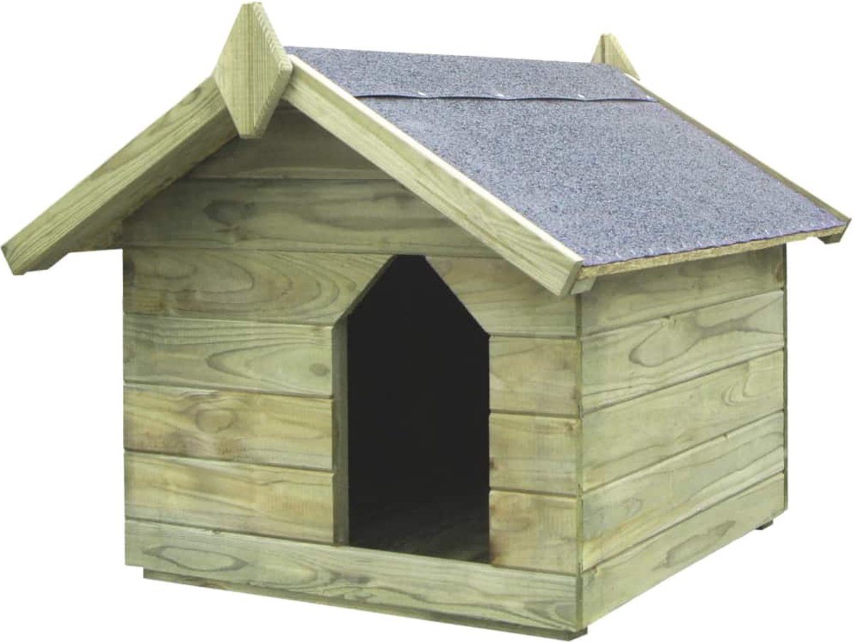 Hundehütte mit Dach Imprägniertes Kiefernholz