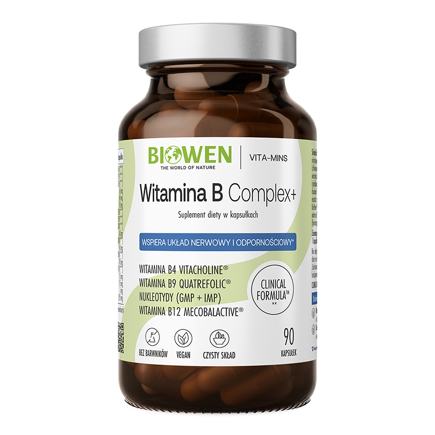 Biowen Witamina B Complex+ suplement diety 90 kapsułek