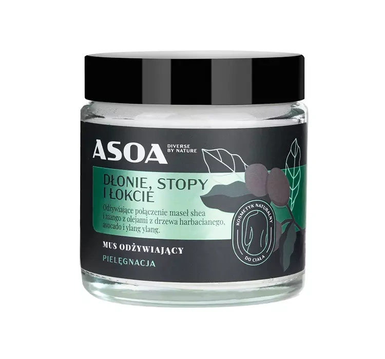 Asoa mus odżywiający dłonie, stopy i łokcie 120 ml