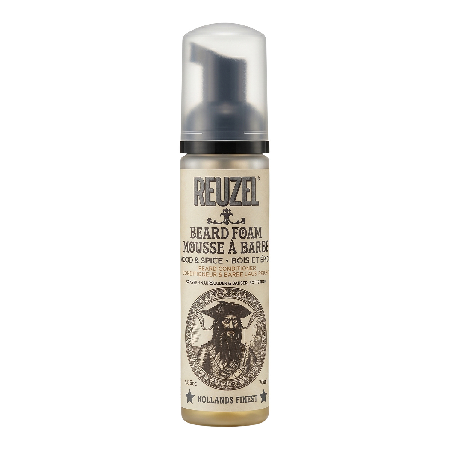 Reuzel Wood & Spice Beard Foam odżywka do brody bez spłukiwania 70 ml