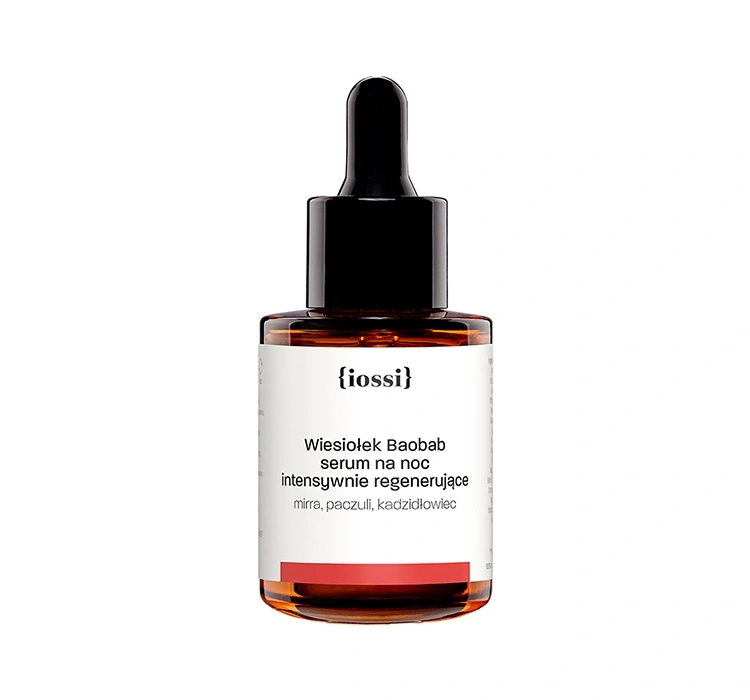 Iossi Intensywnie regenerujące serum na noc Wiesiołek Baobab 30ml