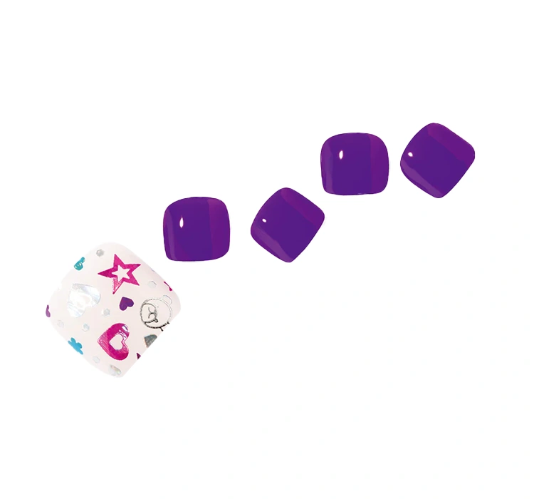 Ohora lakier hybrydowy w naklejce pedicure Tinky Winky