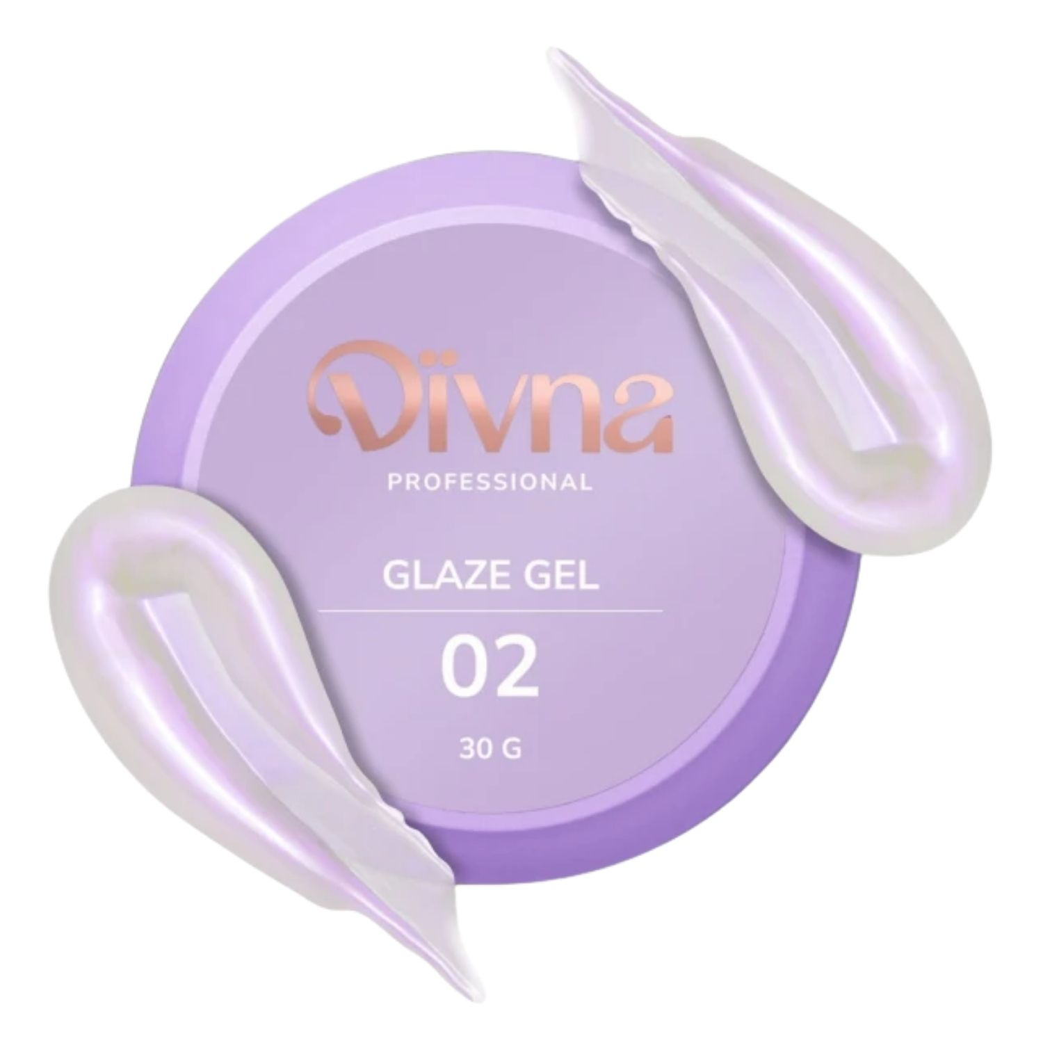 Divna Glaze Gel twardy samopoziomujący żel budujący do paznokci 02 30 g