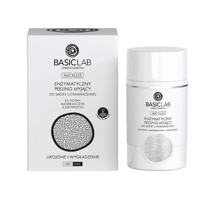 BasicLab Micellis enzymatyczny peeling myjący do skóry ultrawrażliwej 35 g
