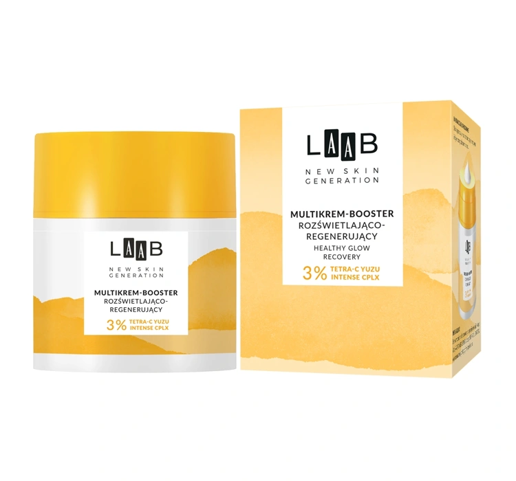 AA LAAB Tetra-C Yuzu rozświetlająco-regenerujący multikrem-booster do twarzy 50 ml