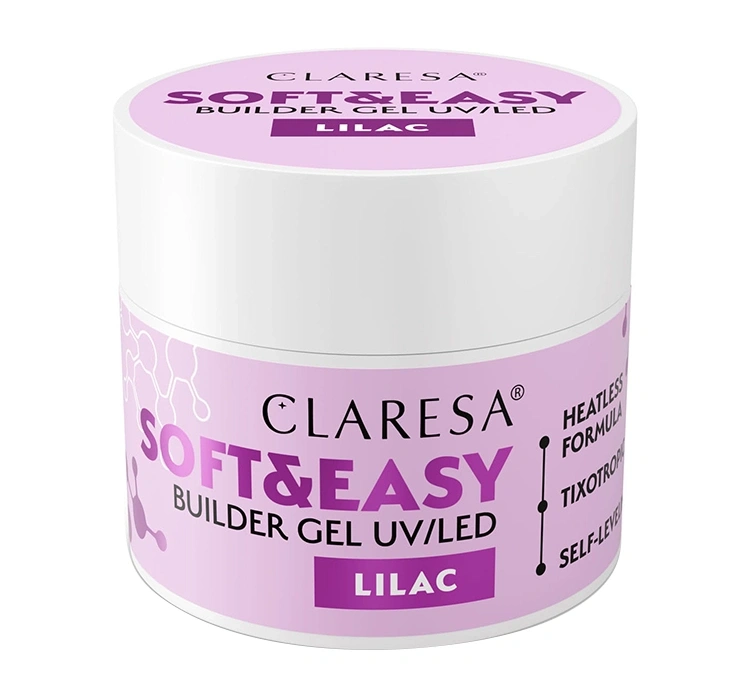 Claresa Soft & Easy żel budujący Lilac 90 g