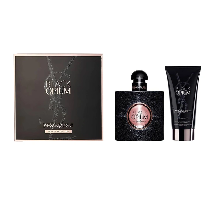 Yves Saint Laurent Black Opium woda perfumowana spray 50 ml + balsam do ciała 50 ml