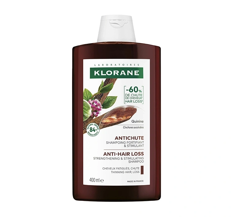 Klorane Chinina i Organiczna Szarotka szampon do włosów wypadających 400 ml