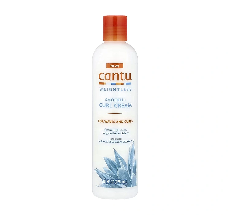 Cantu Weightless Smooth + Curl Cream wygładzający krem podkreślający loki i fale 295 ml