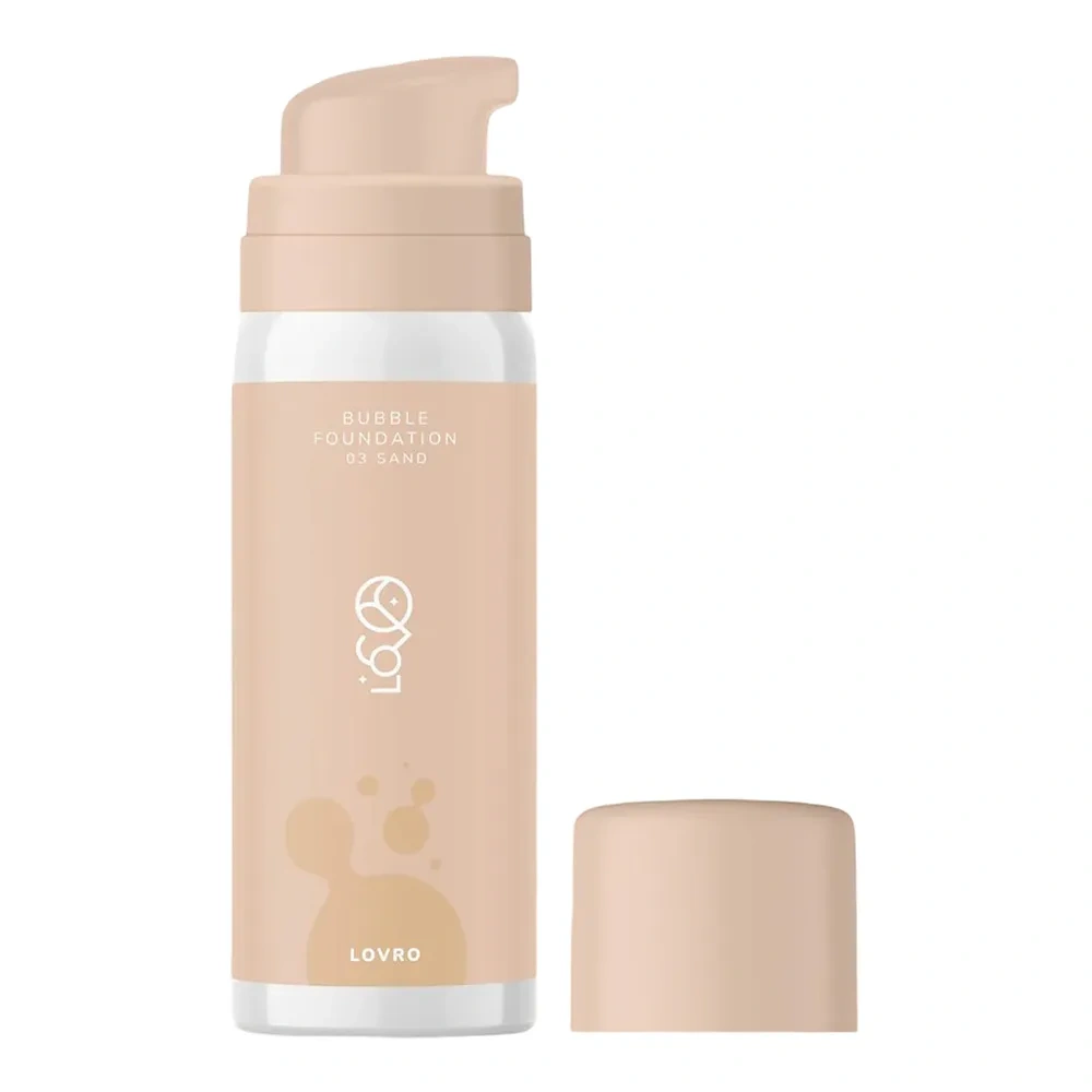 Lovro Bubble Foundation rozświetlający podkład o napowietrzonej formule 03 Sand 50 ml