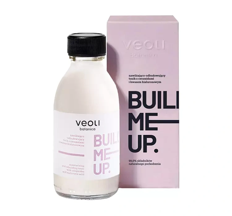 Veoli Botanica Build Me Up nawilżająco-odbudowujący tonik z ceramidami i kwasem hialuronowym 150 ml
