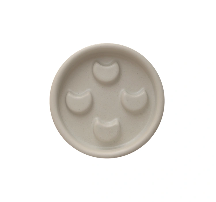 Mohani ceramiczna mydelniczka szara