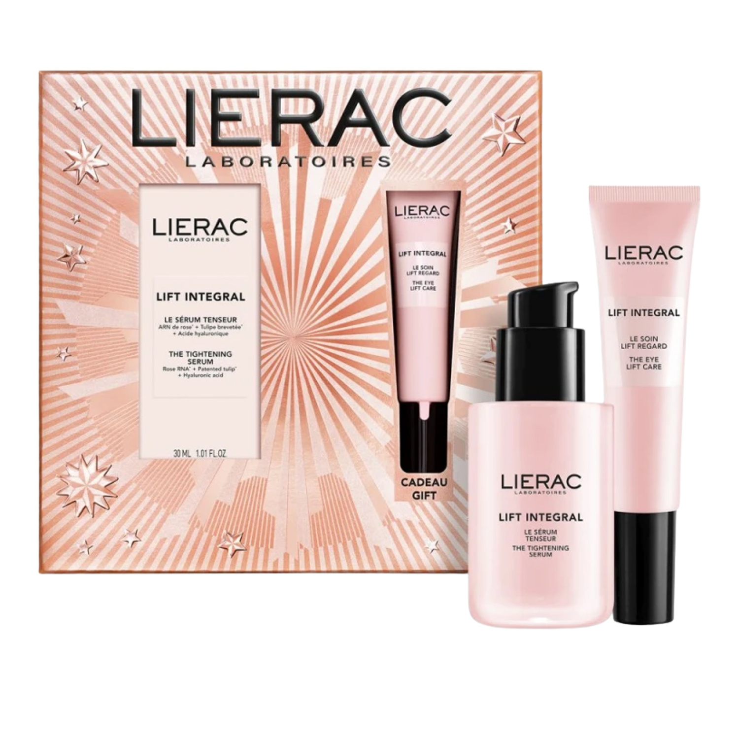 Lierac Lift Integral zestaw napinające serum do twarzy 30 ml + liftingujący krem pod oczy 15 ml