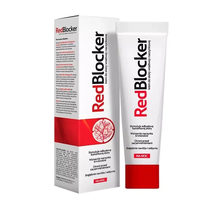 Redblocker krem na noc do skóry naczynkowej i wrażliwej 50 ml