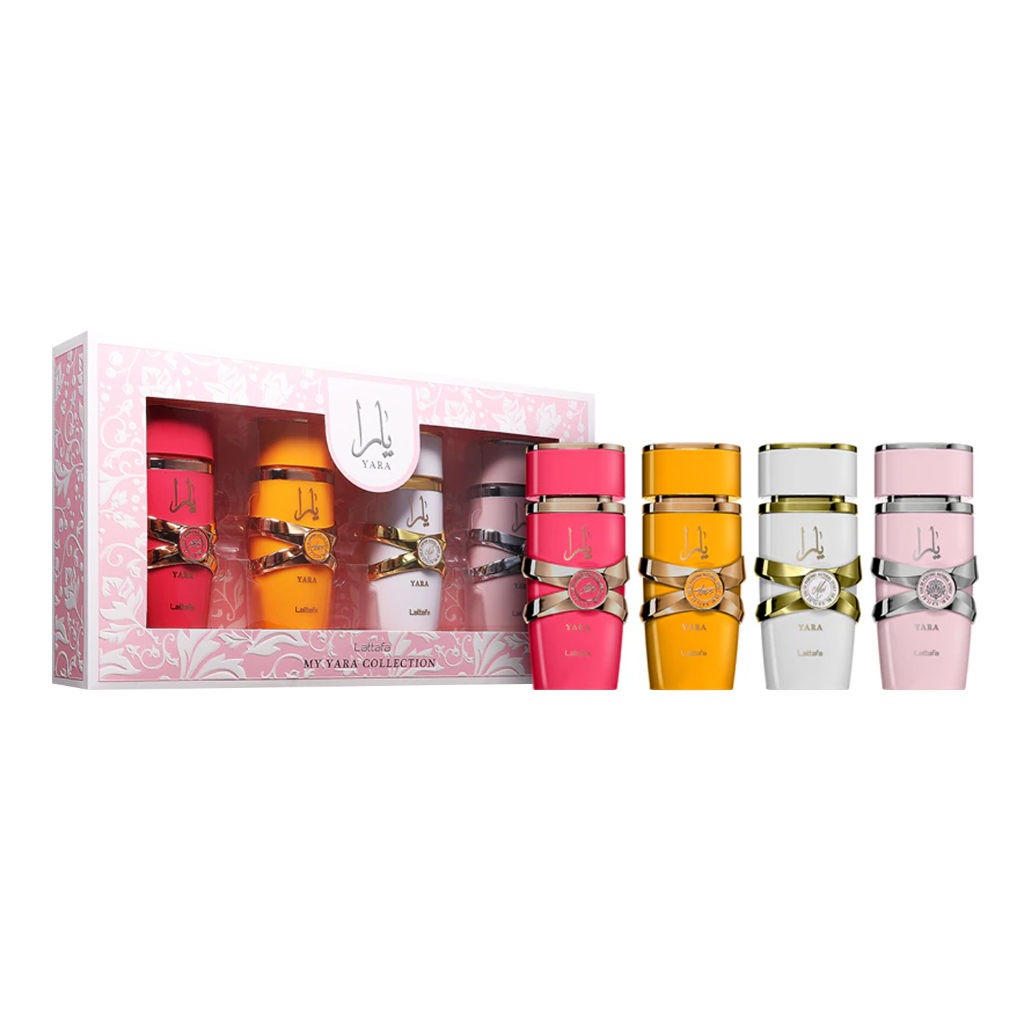 Lattafa woda perfumowana spray Yara 25 ml + Yara Candy 25 ml + Yara Tous 25 ml + Yara Moi 25 ml
