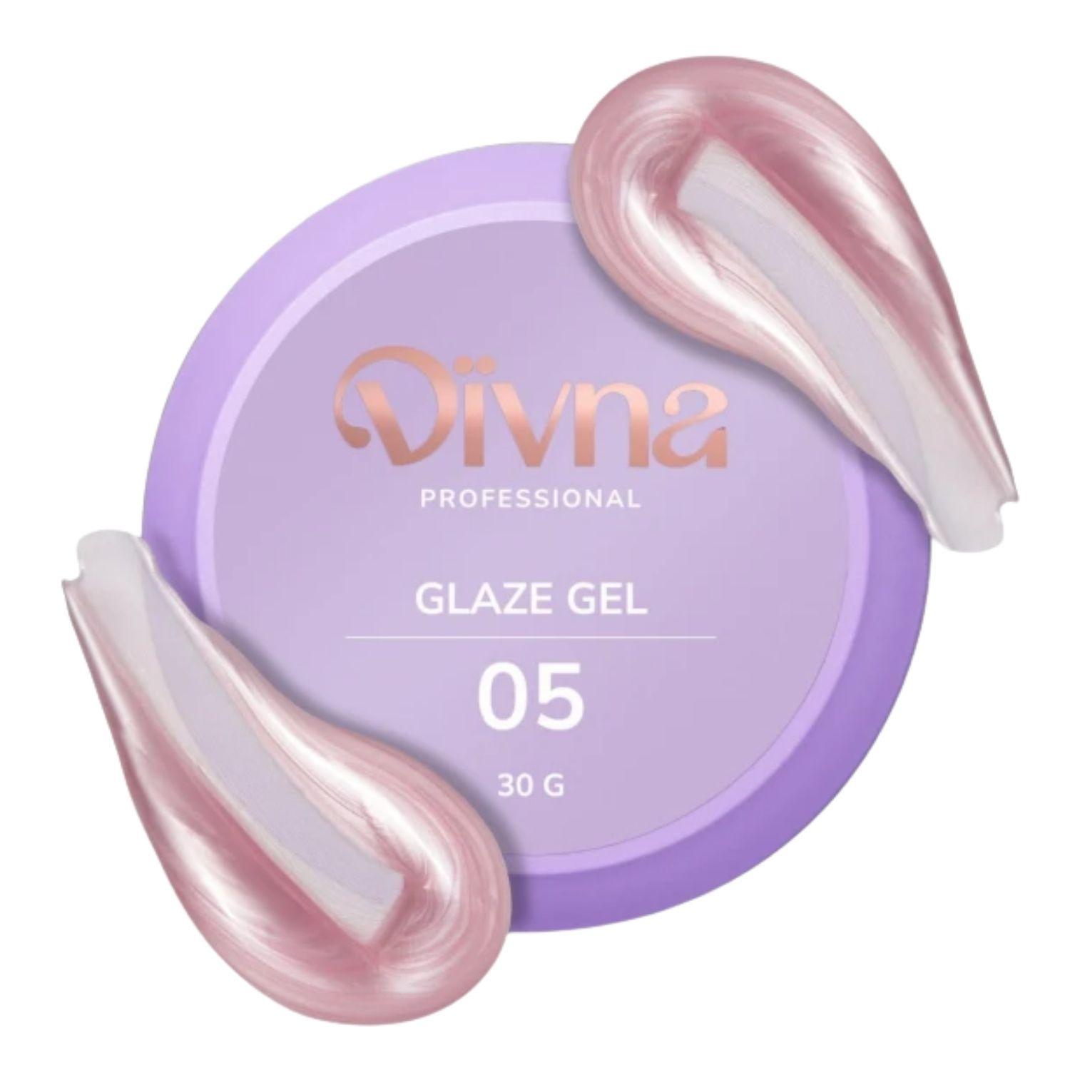 Divna Glaze Gel twardy samopoziomujący żel budujący do paznokci 05 30 g