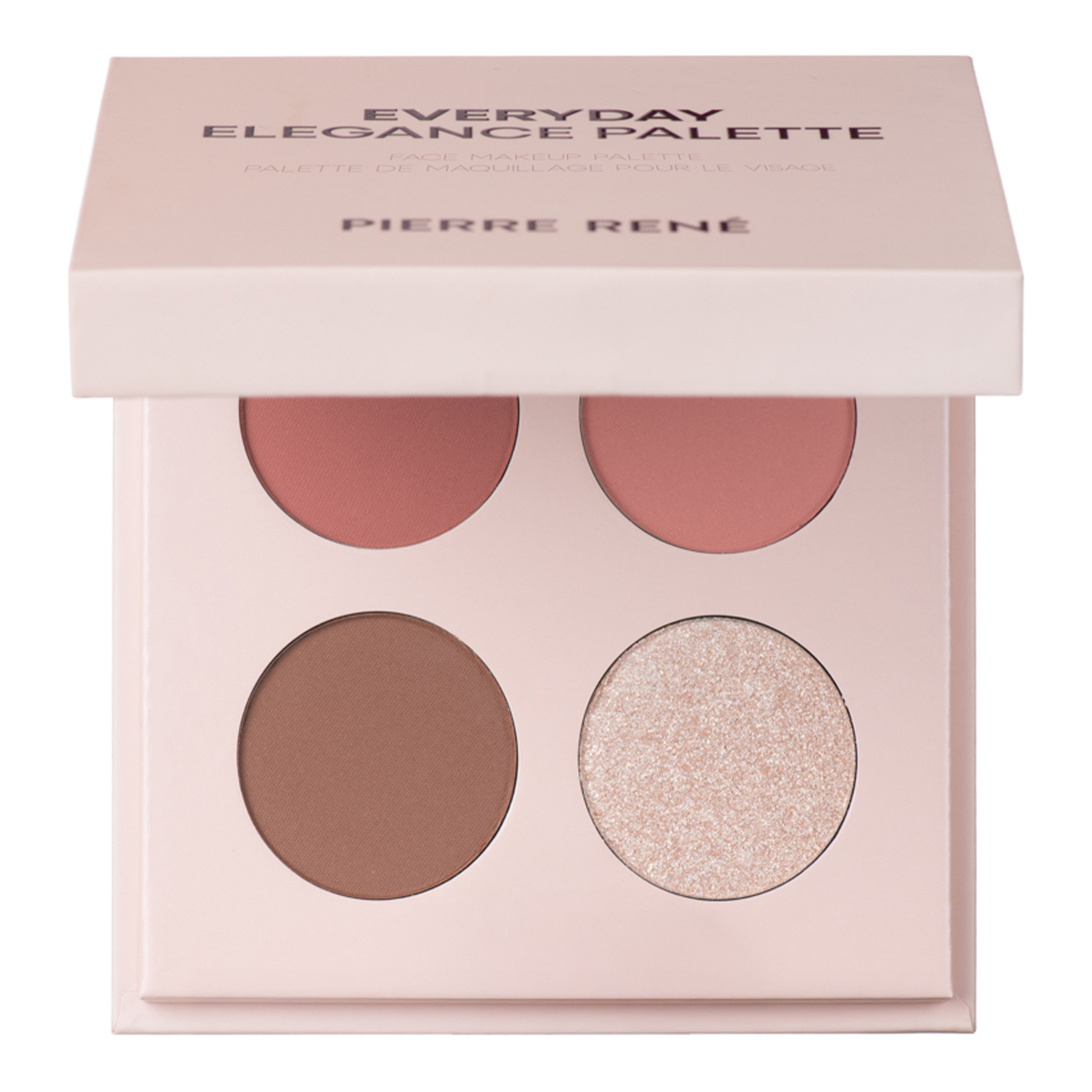 Pierre Rene Everyday Elegance Palette paleta do konturowania twarzy Rose 4 x 2,5 g