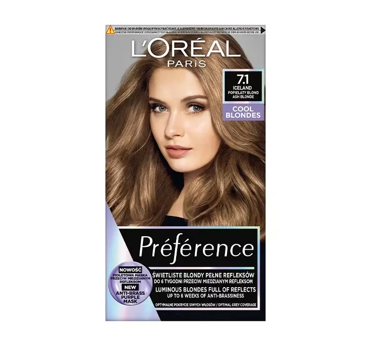 L'Oréal Paris Preference farba do włosów 7.1 Iceland