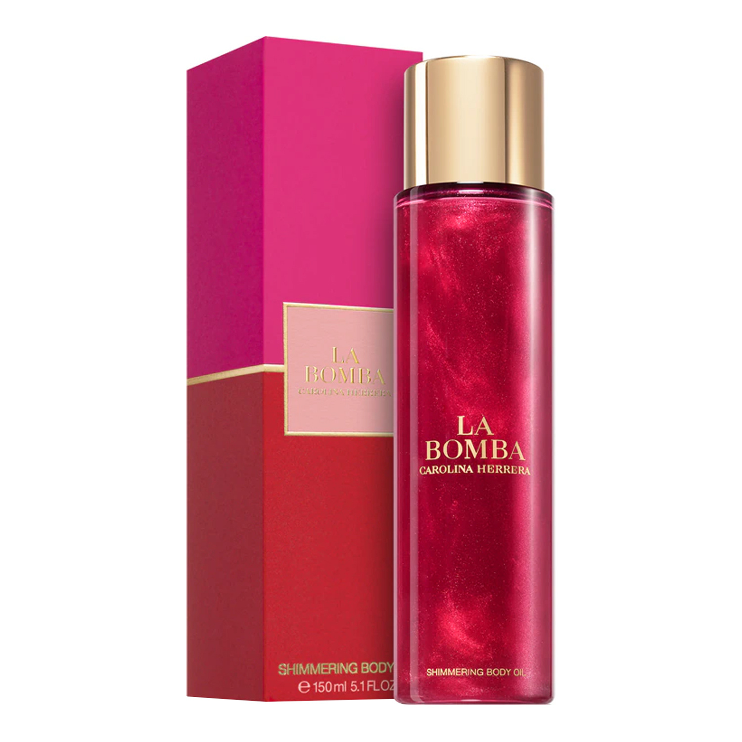 Carolina Herrera La Bomba rozświetlający olejek do ciała 150 ml