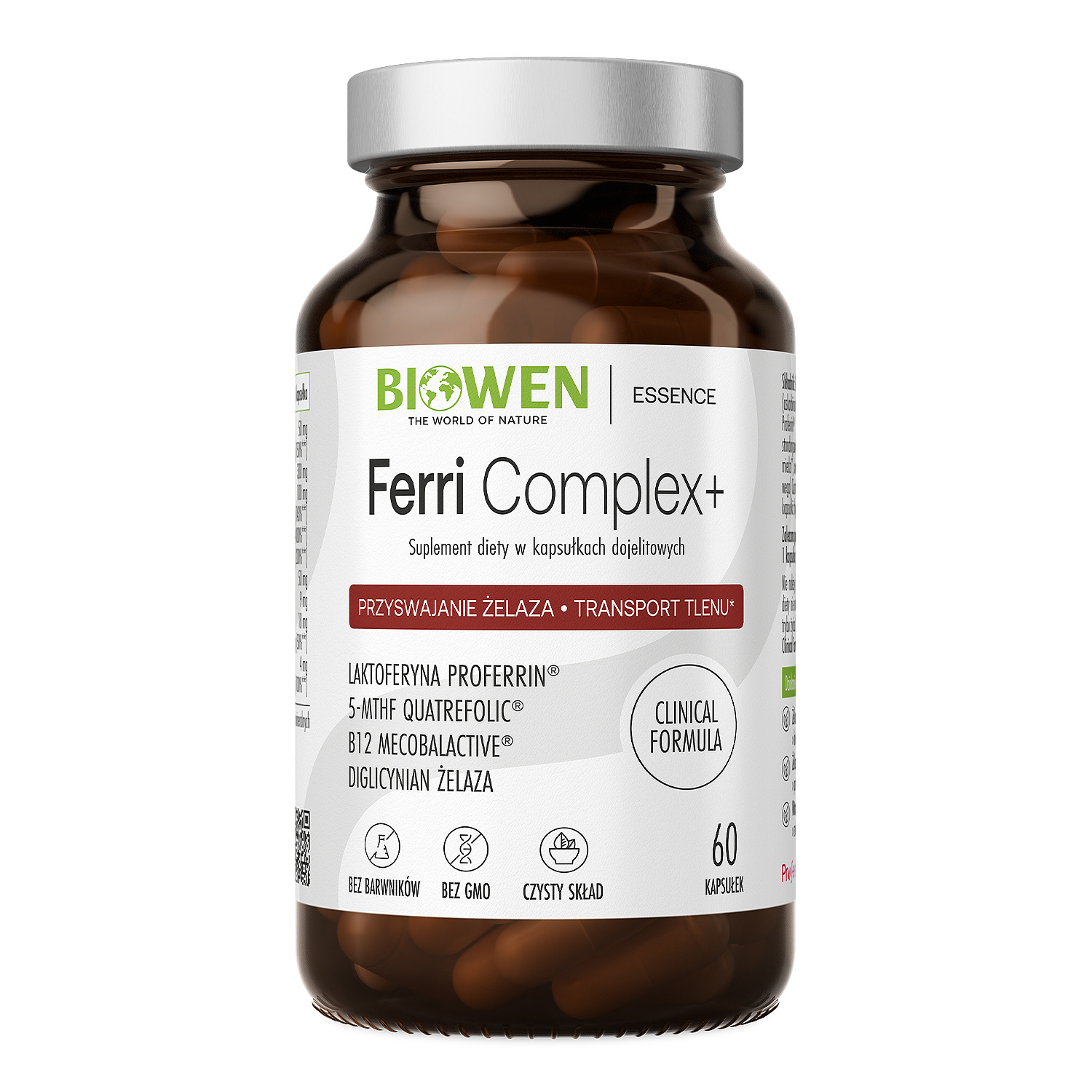 Biowen Ferri Complex+ suplement diety 60 kapsułek