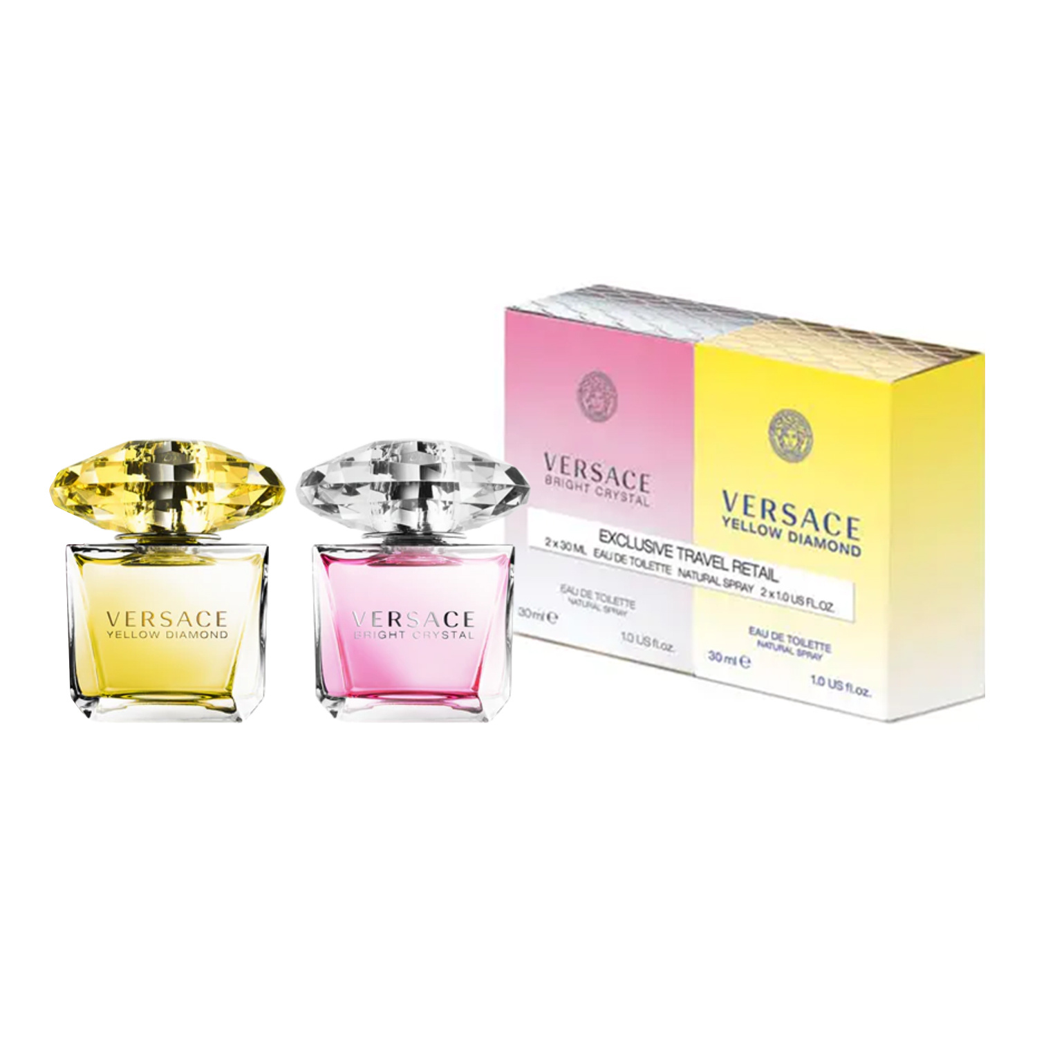 Versace woda toaletowa spray Bright Crystal 30 ml + Yellow Diamond 30 ml