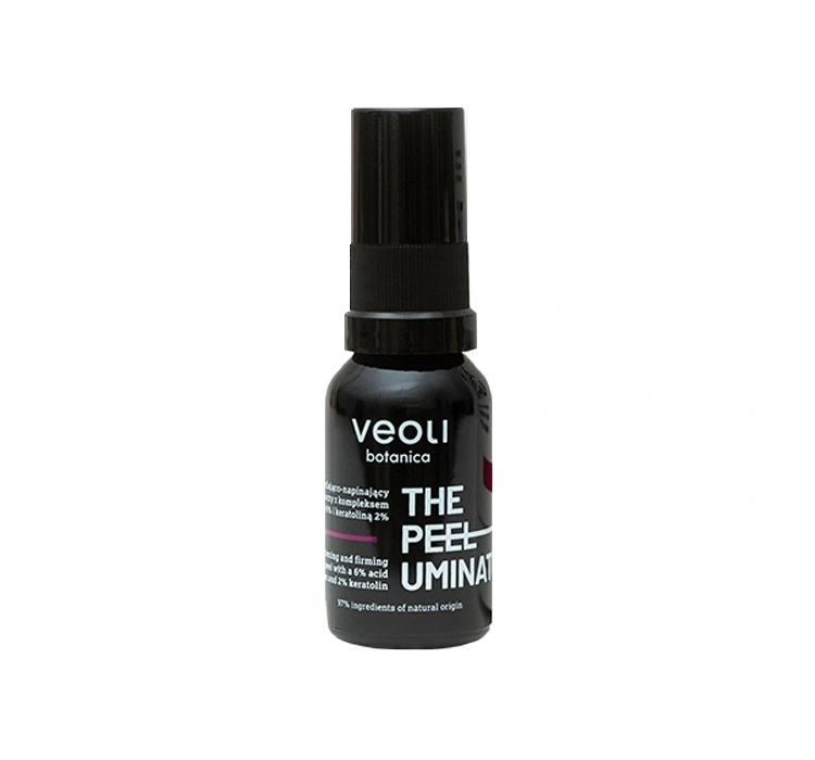 Veoli Botanica The Peeluminator rozświetlająco-napinający peeling pod oczy 15 ml