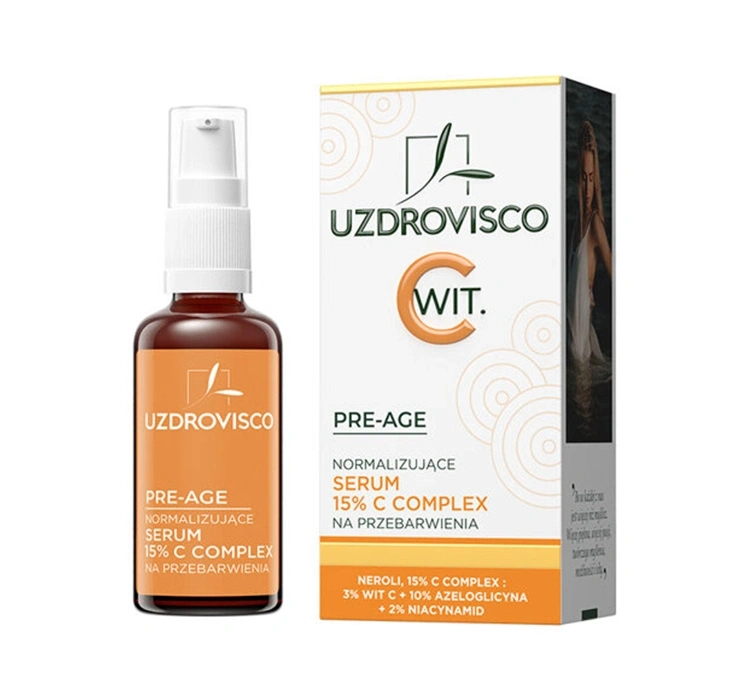 Uzdrovisco Pre-Age normalizujące serum do twarzy 15% C Complex na przebarwienia 30ml