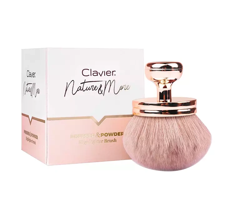 Clavier Nature & More Pressed & Powder pędzel do rozświetlacza