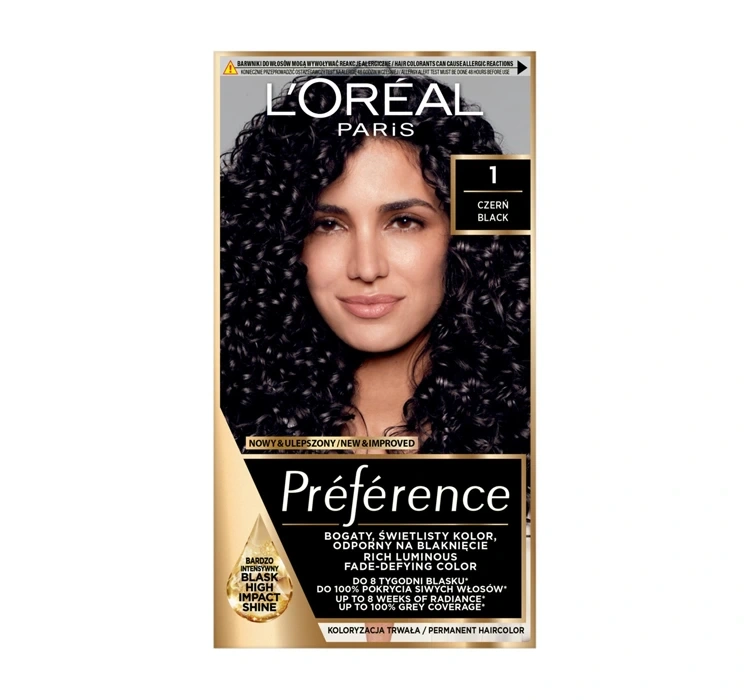 L'Oréal Paris Preference farba do włosów 1 Czerni