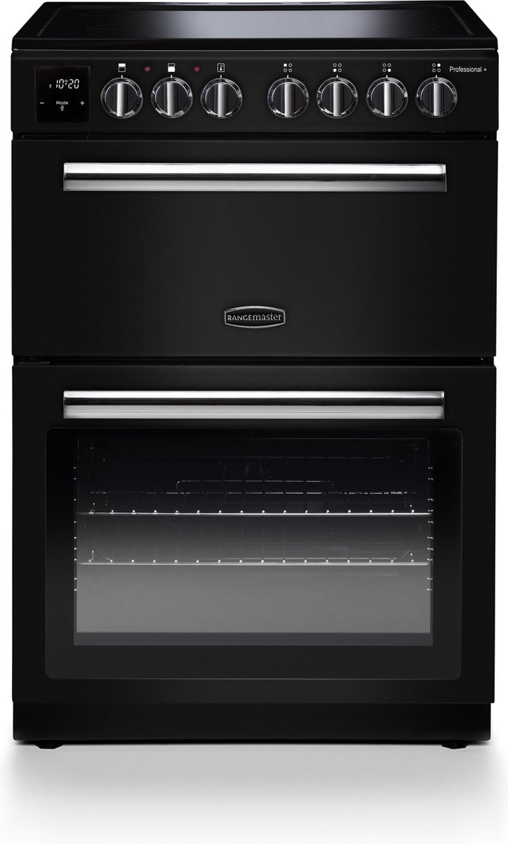 Rangemaster PROPL60ECBL/C PROFESSIONAL PLUS 60 CERAMIC BLACK/CHR
