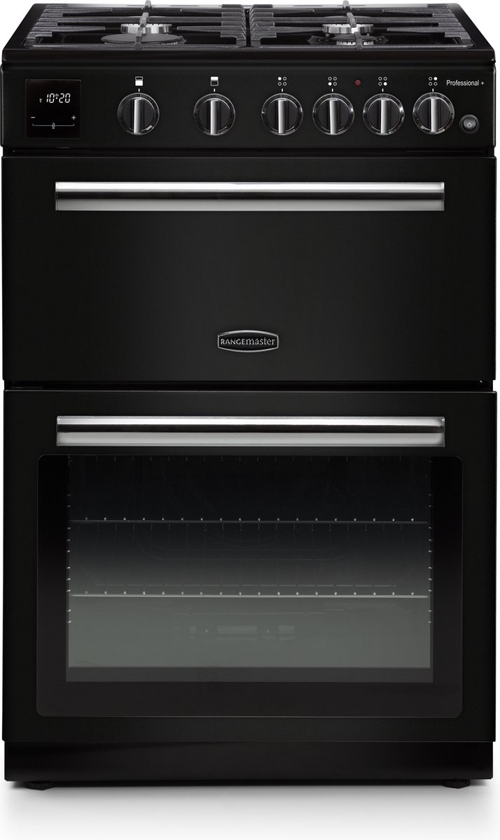 Rangemaster PROPL60NGFBL/C PROFESSIONAL PLUS 60 NG BLACK/CHROME