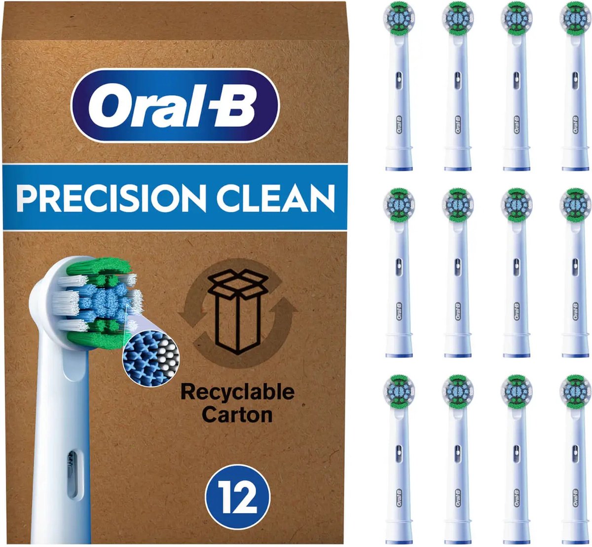 Oral-B Precision Clean 12 pieza(s) Blanco