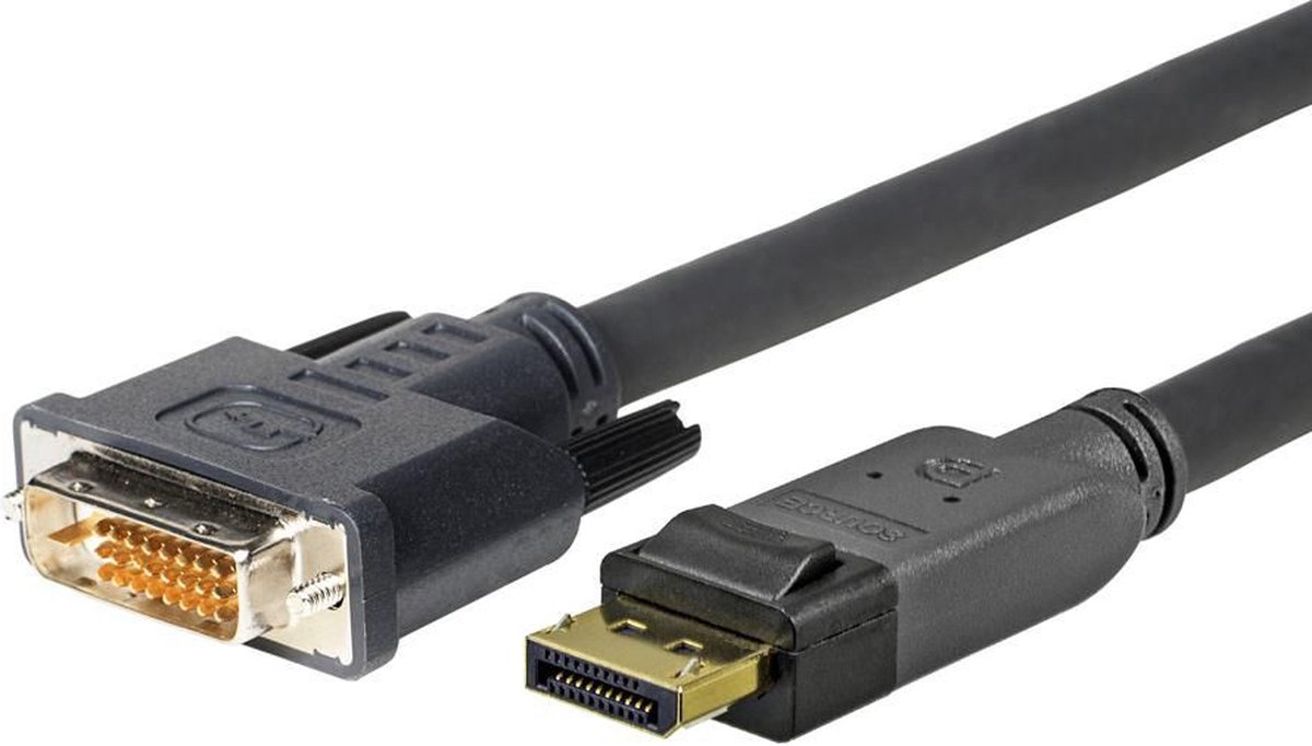 Vivolink PRODPDVI15 video cable adapter 15 m DisplayPort DVI-D Black