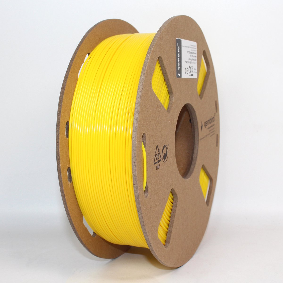 Gembird High Speed PETG (PET, PETT) - Yellow - 1.75mm ø - 1 kg