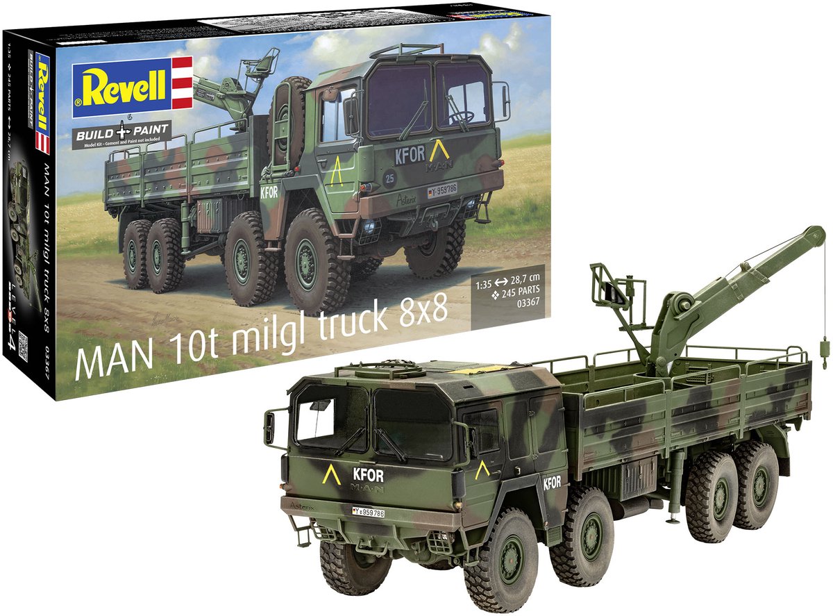 Revell Modelbouwpakket - MAN 10t milgl truck 8x8 1:35 - 245dlg.