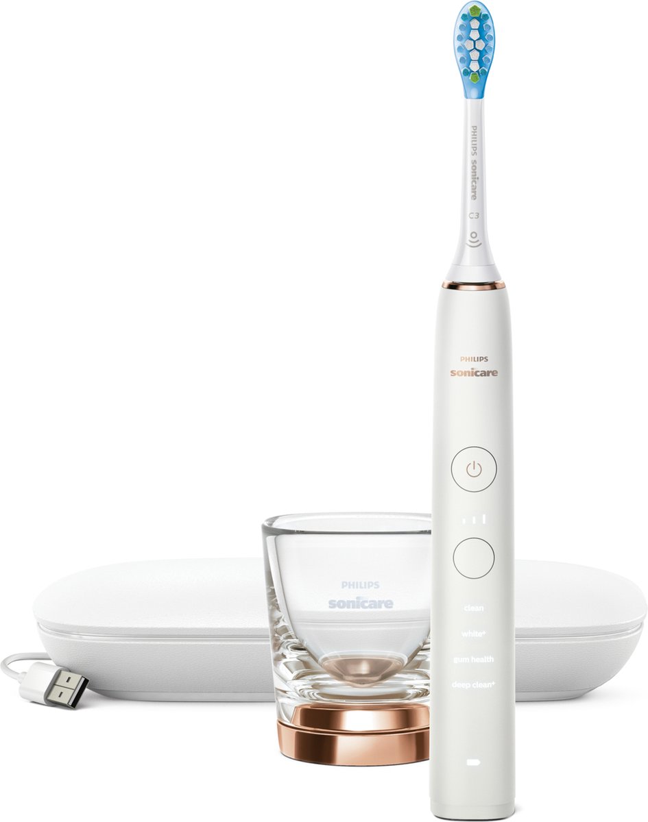 Philips eltandborste Sonicare DiamondClean 9000 HX9911/94 - Rose gold
