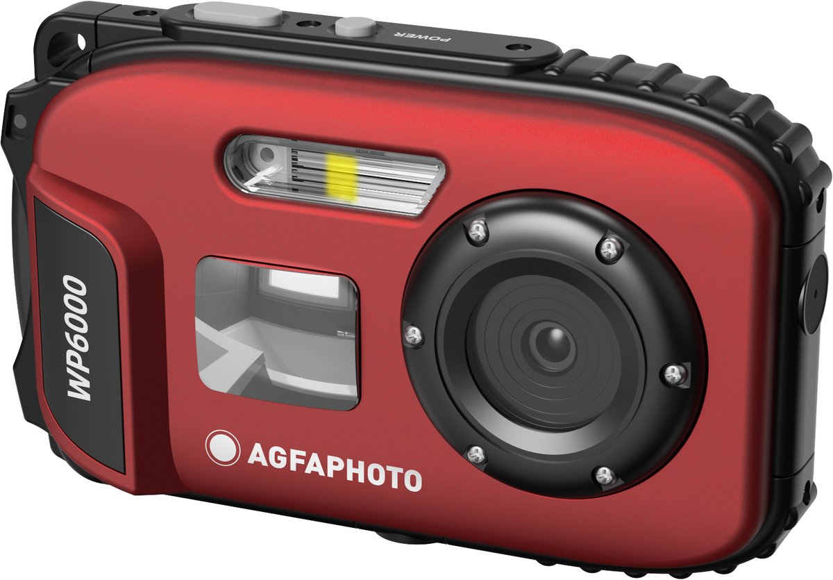 AgfaPhoto Realishot WP6000 vattentät kompaktkamera Röd