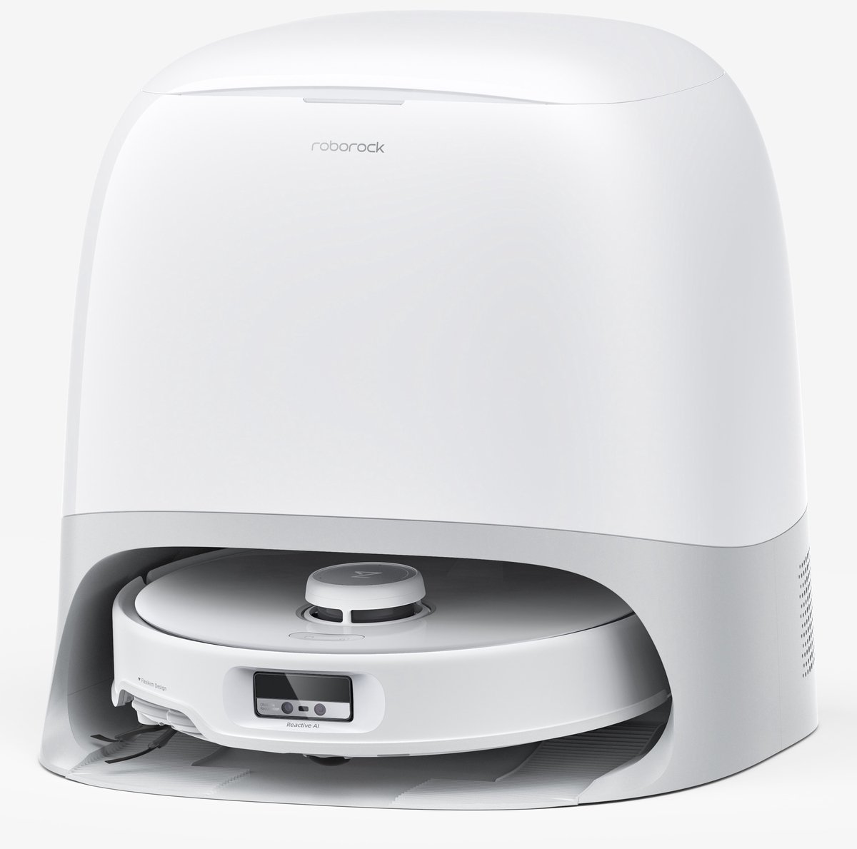 Roborock Robotdammsugare Qrevo Curv - Vit