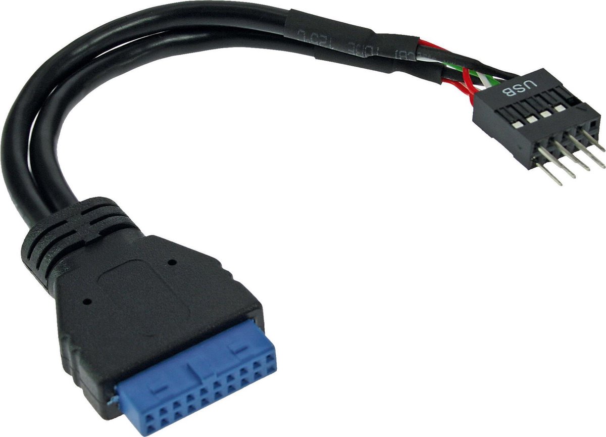 USB 3.0 till USB 2.0 Adapter 15cm (svart)