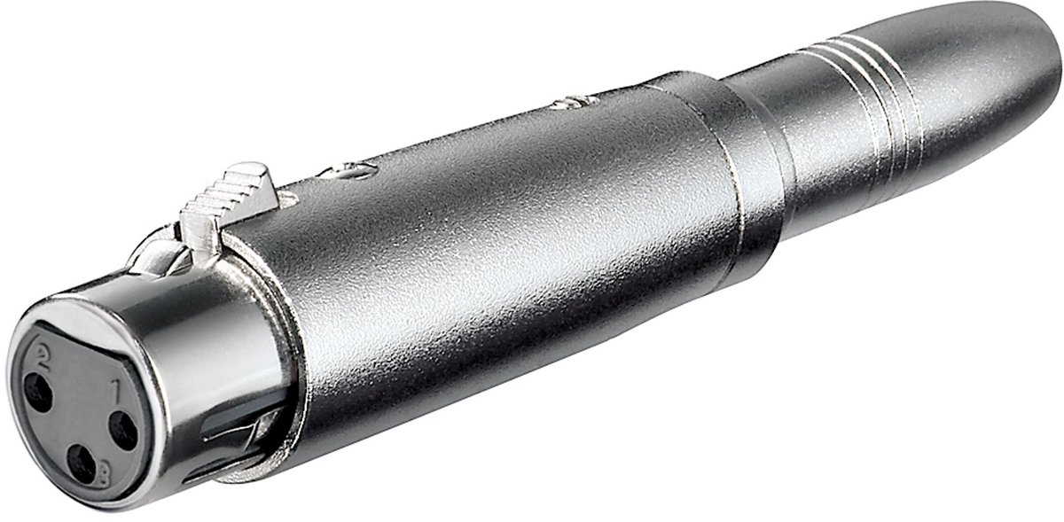 Adapter XLR-hona till 6,3 mm-hona