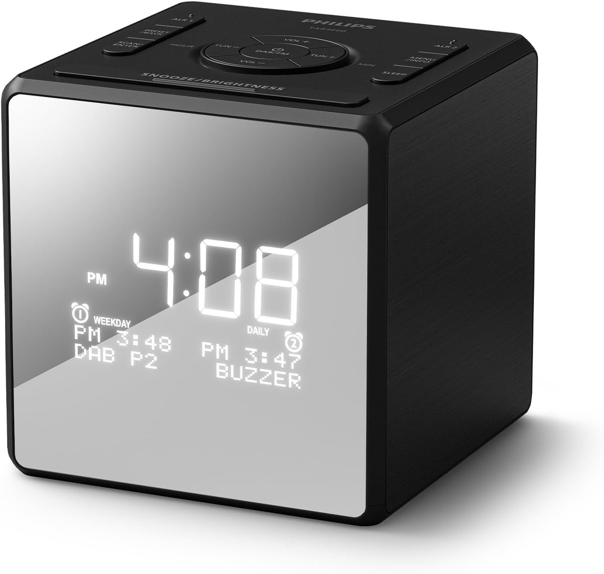 Philips R4600 DAB+-klockradio med USB-C-laddning