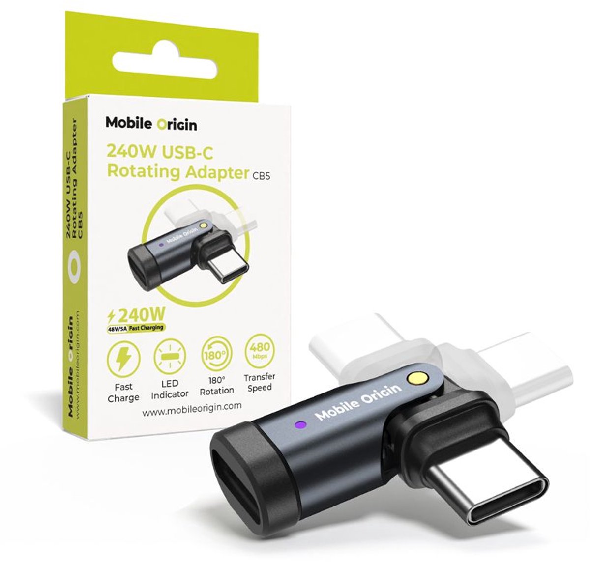 Mobile Origin CB5 USB-C Rotation Adapter
