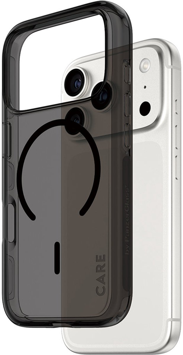 CARE by PanzerGlass Smokey Case w. Black MagSafe iPhone 18 Pro | 17 Pro