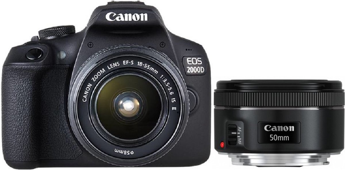 Canon EOS 2000D 18-55mm IS II + 50mm f/1.8 STM