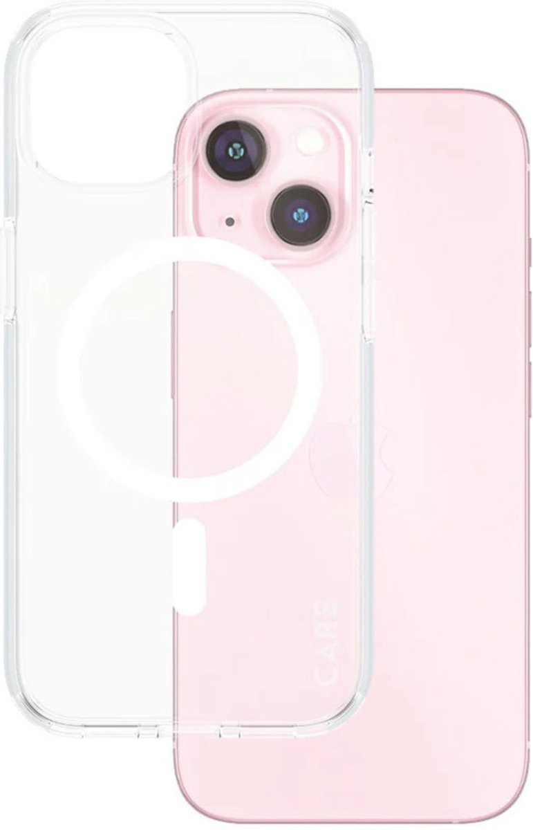 CARE by PanzerGlass Flagship Case Transparent Urban Combat w. White MagSafe iPhone 15