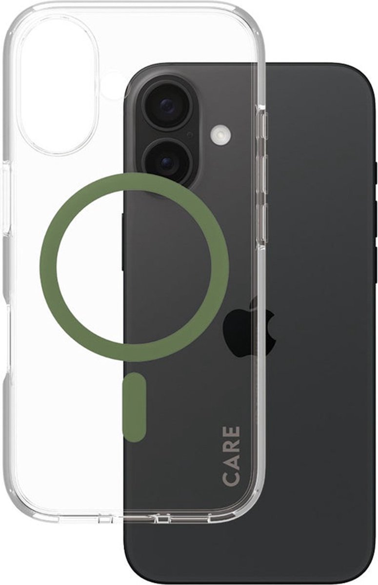 CARE by PanzerGlass Case Flagship Green MagSafe iPhone 16