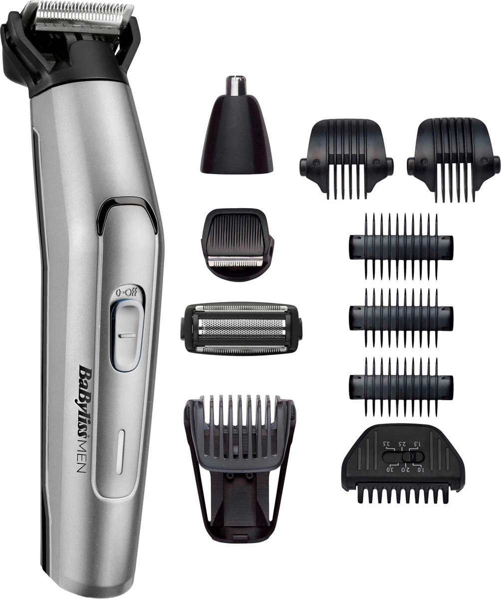 BaByliss MT861E cortadora de pelo y maquinilla Negro, Acero inoxidable