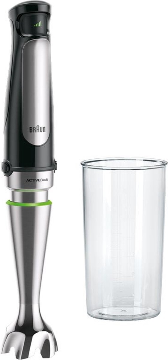 Braun MQ 7000X 0,6 L Batidora de inmersión 1000 W Negro, Acero satinado